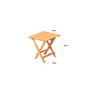 Hanah Home Conjunto de Mesa y Sillas de Jardín My005 - Marrón